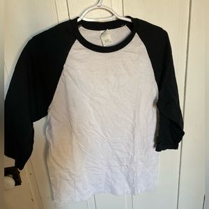3/4 sleeve baseball tee